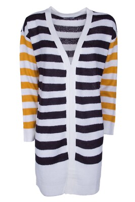 AJC women's jacket cardigan knitted coat cardigan cape striped New size S