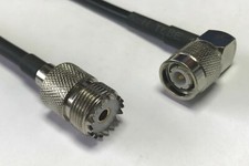 TNC Male Angle to UHF Female Pick Length RG58 Coax RF Cable Quality 50ohm USA