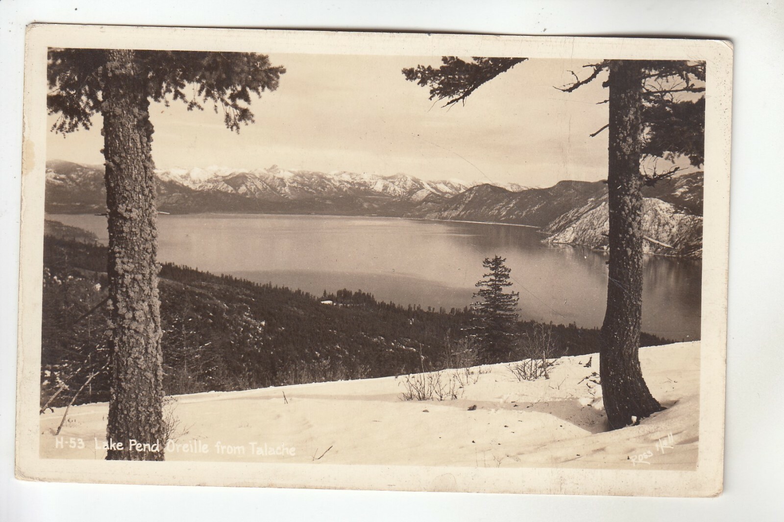 Hall Real Photo Postcard Lake Pend Oreille from Talache ID | eBay