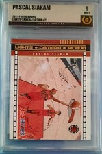 Pascal Siakam 2021-22 Hoops Lights Camera Action 21 Winter Golden Grading 9 Mint