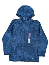 NEW Boys Xersion Gray Black Print Full Zip Hooded Sweatshirt Sz Med M 10/12 NWT