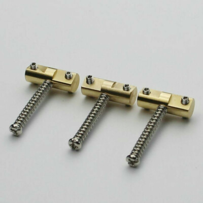 Wilkinson Telecaster Brass Saddle Set of 3 Compensated for Fender Tele Bridge