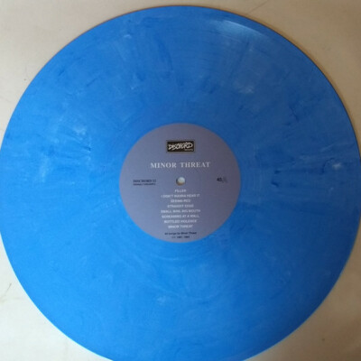 Minor Threat Self Titled BLUE VINYL LP Record MP3 & Poster 1st 2 7