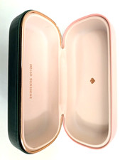 3 Kate Spade NY Eyeglasses Case w/Cleaning Cloth Pink/Green 6.25x2.75x1.80 NEW