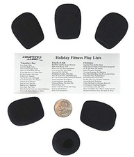L6 Larger Foam Microphone Windscreens Microphone Covers 6-Pack Desktop/Head...