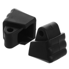 2Pcs Black PVC Roller Skate Brake Pads Durable Inline Skate Safety Accessories