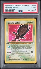 2002 POKEMON NEO DESTINY 1ST EDITION #106 SHINING CELEBI PSA 6
