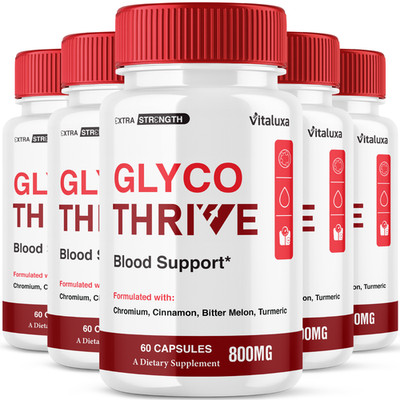 (5 Pack) Glyco Thrive Capsules, GlycoThrive Blood Supplement (300 Capsules)