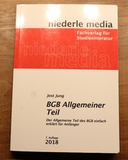 BGB Allgemeiner Teil - Jost Jung niederle media Fachverlag Studienliteratur