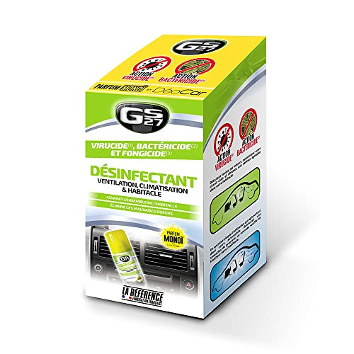 Désinfectant climatisation voiture GS27 pour éliminer les odeurs de l'habitacle