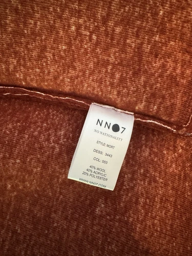 NN07 Men’s Rust Mort Fleece Jacket - Size Small (see description) image 4