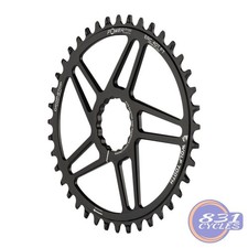 Elliptical Direct Mount Chainring - Easton Cinch - 40t - Black - Oval