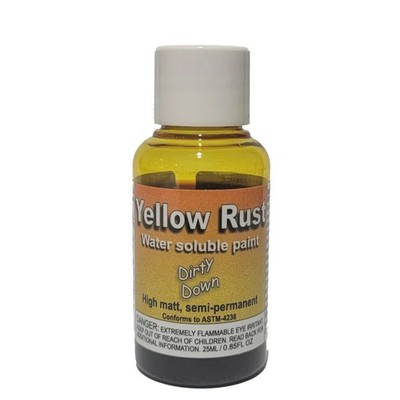 Dirty Down Yellow Rust (25ml) - Paint Effect Water-Soluble Matt Matte Paints YHP