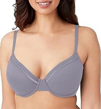 NWT Wacoal 34DD Perfect Primer Convertible T-Shirt Bra 853213 Gray 115598