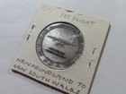B24 USA 1928 Amelia Earhart Newfoundland-South Wales Flight Commem. Medal 32mm — photo 2