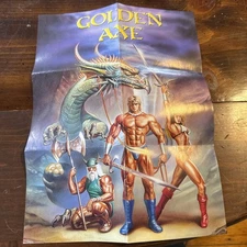 Vintage streets of rage and golden ax poster - Incredible cond!