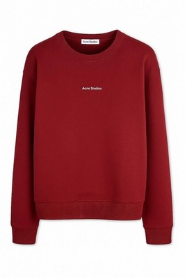 Acne Studios Logo Stamp Crew Neck Relaxed Fit Sweatshirt