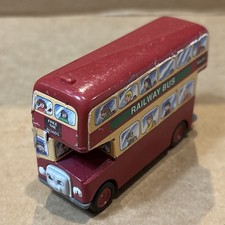 Thomas Friends Bulgy Double Decker Railway Bus Red Diecast ERTL Vintage 1993