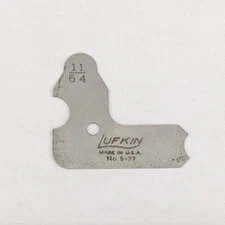 Lufkin 11/64" Radius Gage S-77 USA
