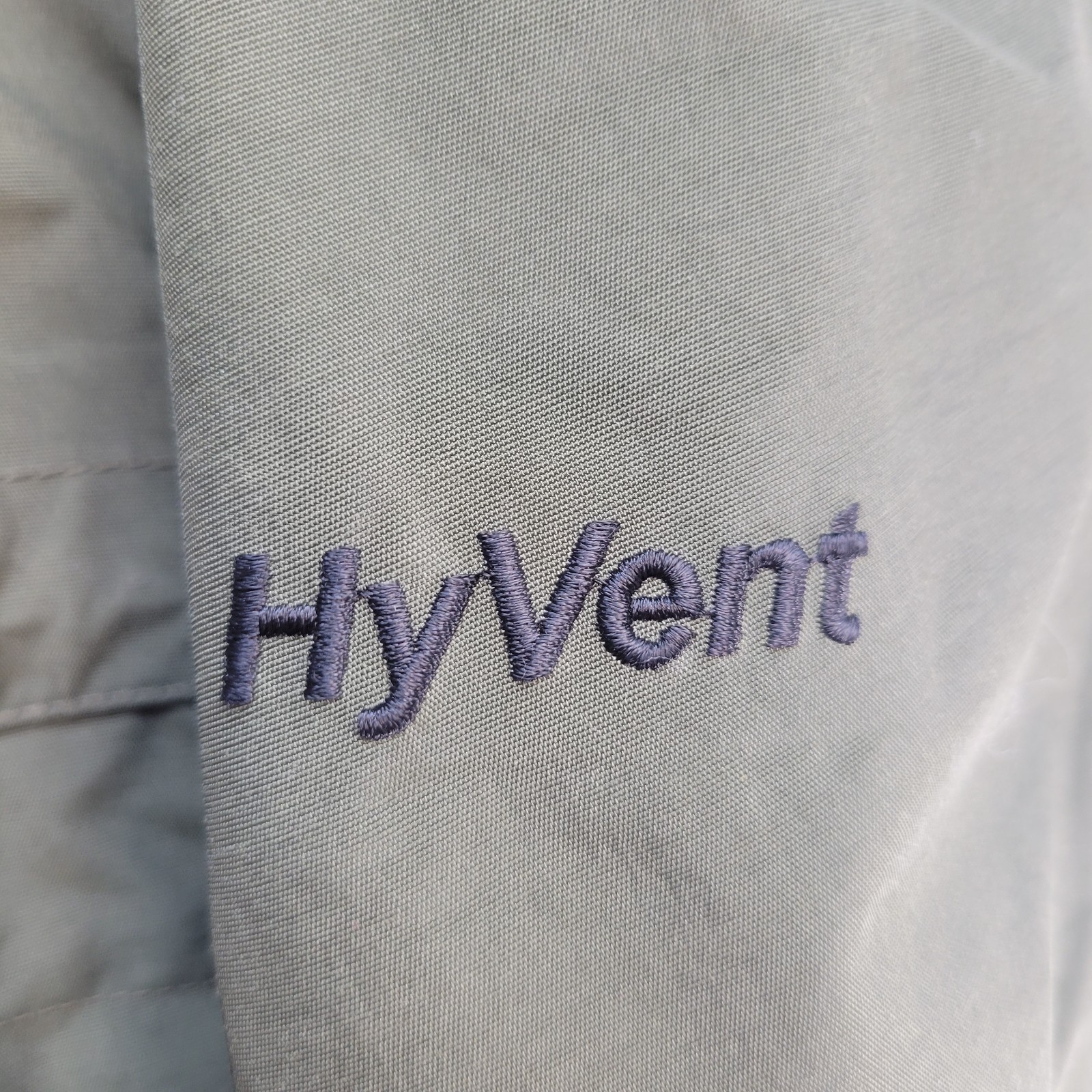 The North Face HyVent Jacket Mens Large Green Hooded Waterproof Rain Shell Coat thumbnail 5