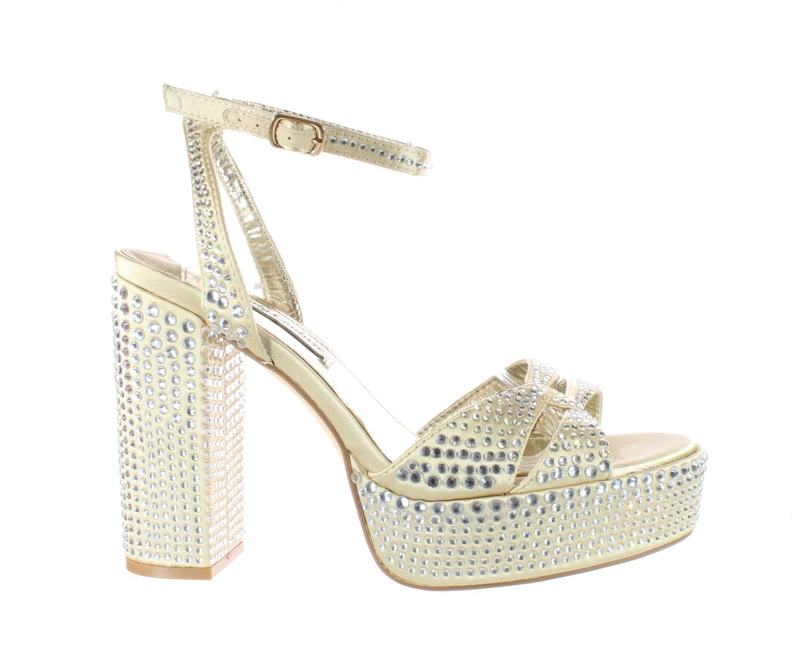 Женские туфли на каблуке с золотым ремешком на щиколотке Lady Couture, размер 8 (7455267)