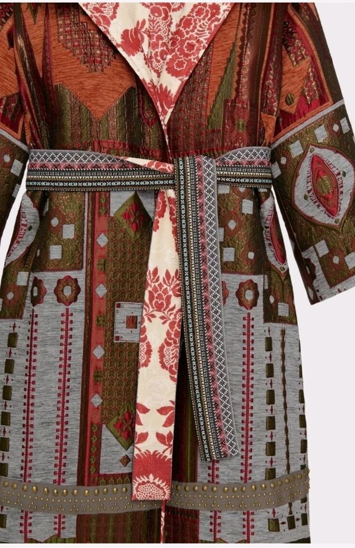 ZARA ATELIER JACQUARD COAT LIMITED EDITION Size XS New With Tag image 8