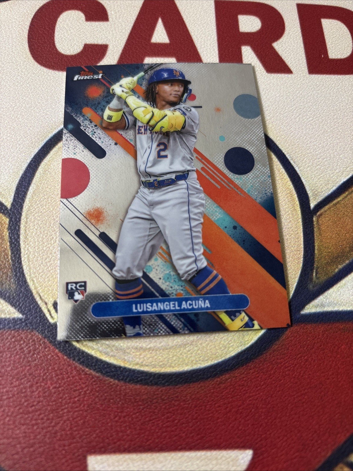 2025 Topps Finest Baseball Luisangel Acuna Finest Rookies Common RC Mets