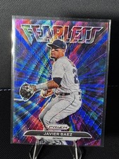 2022 Panini Prizm - Fearless Javier Báez #FL-3 Blue Wave Prizm /60