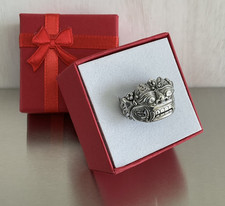 Barong Creature Band Ring Solid 925 Sterling Silver Detailed Design Size 7