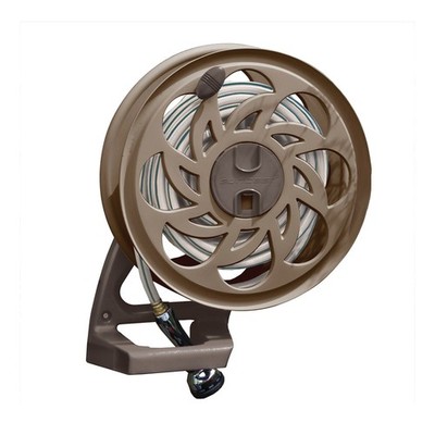 Suncast CPLSTA125B 125' Wall-Mounted Side Tracker Garden Hose Reel for 5/8'' Hose