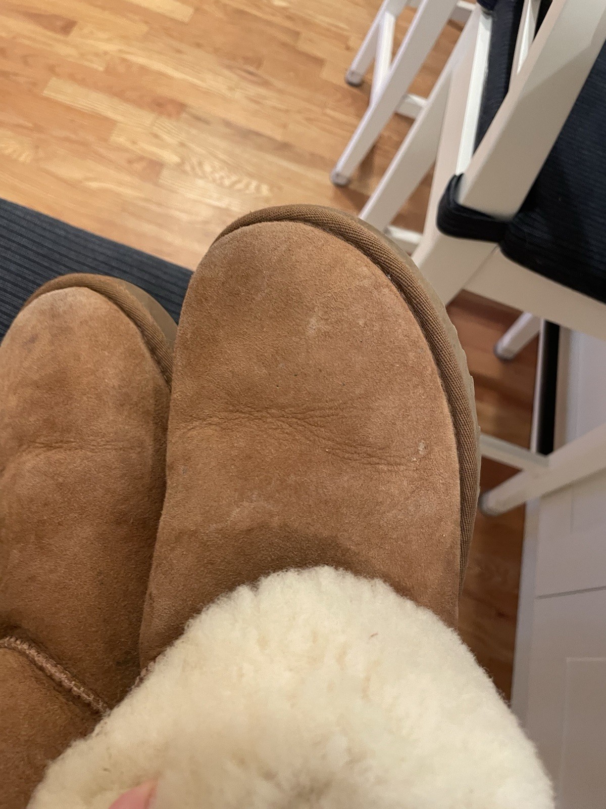 UGG Bailey Button Charm Boots Chestnut Sheepskin … - image 8
