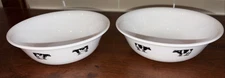 Set of 2 Vintage Corelle Corning Ware Annie's Cows Cereal Bowls 6.25”