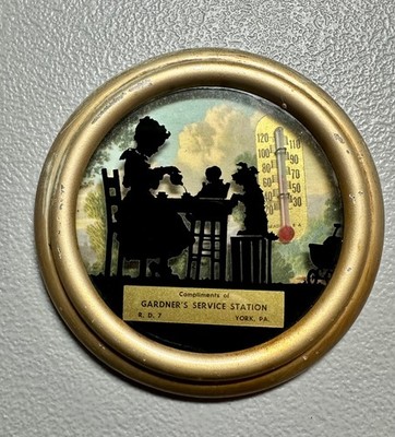 RARE Gas & Oil Advertising Thermometer/ Gardner's Service Station York PA Newton