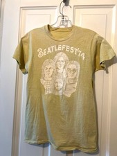 Beatlefest '74 Vintage 1974 Pale yellow Green T Shirt Rare Beatlefest '74 Vintage 1974 Pale yellow Green T Shirt Rare