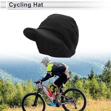 Cycling Hat Warmth Ear Protection Black 10.63"x7.09" 1 Pcs