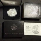 2024-W American Silver Eagle Burnished Uncirculated 1 oz Silver OGP COA