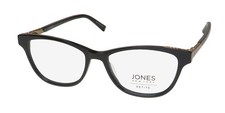 NEW JONES NEW YORK J239 PETITE GLASSES FULL-RIM 49-15-135 PLASTIC BLACK WOMENS