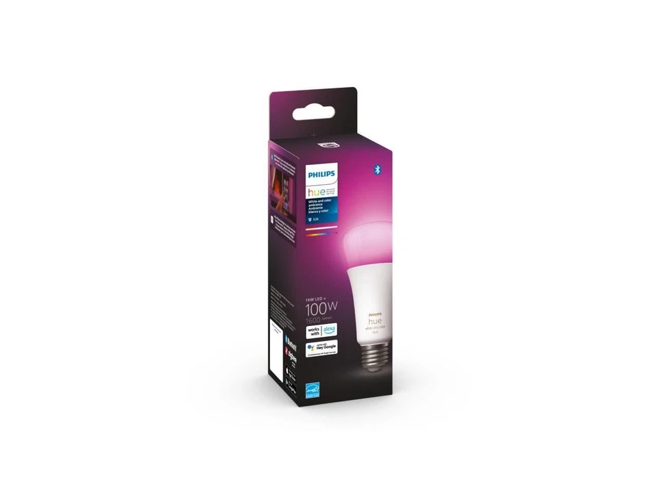 Philips Hue 562982 1-pack 100W A21 E26 Smart Bulb-White and Color Ambiance - Image 4 of 4