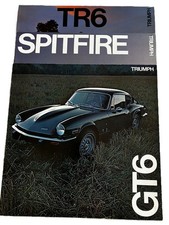 RARE 1972 Triumph 3 brochures for GT6 TR6 Spitfire ALL MINT ORIGINAL CONDITION