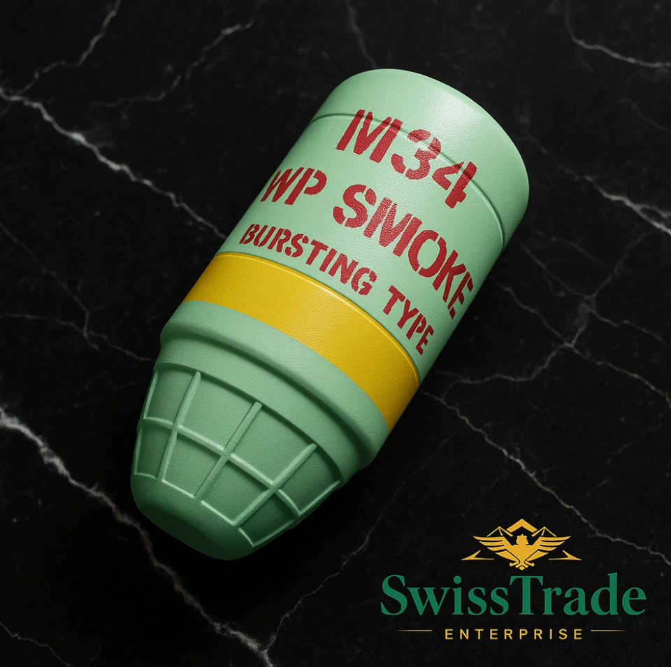 US-INERT-M34 Granada de Humo 1:1 Réplica Utilería Juguete Escenario Militar Coleccionable NUEVO Foto 3 de 3