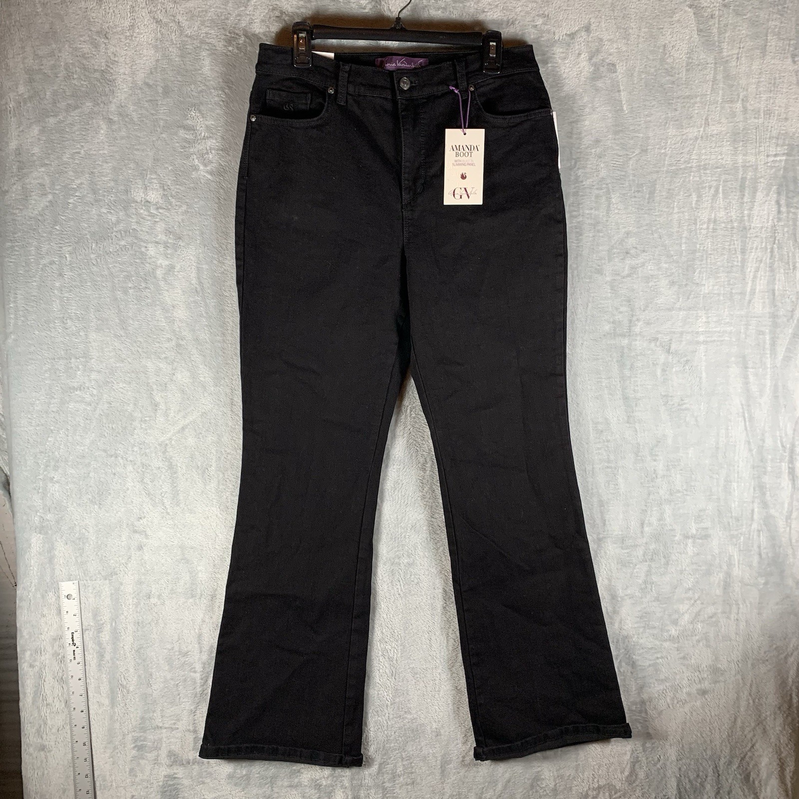 Amanda Bootcut 12 Black Stretch Slimming Panel