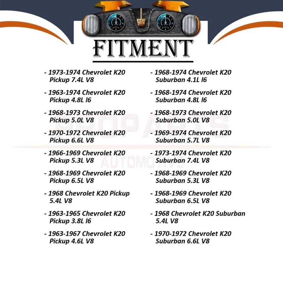 Bomba de dirección asistida 1x para camioneta Chevrolet K20 1973 1974 7,4 L Foto 4 de 4