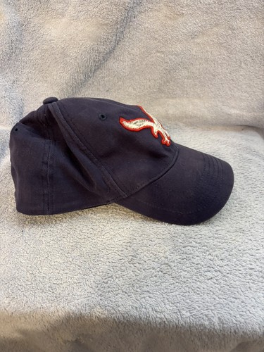 American Eagle Baseball Cap Navy Blue White/Red Emblem Flex Fit S/M Embroidered - Picture 4 of 7