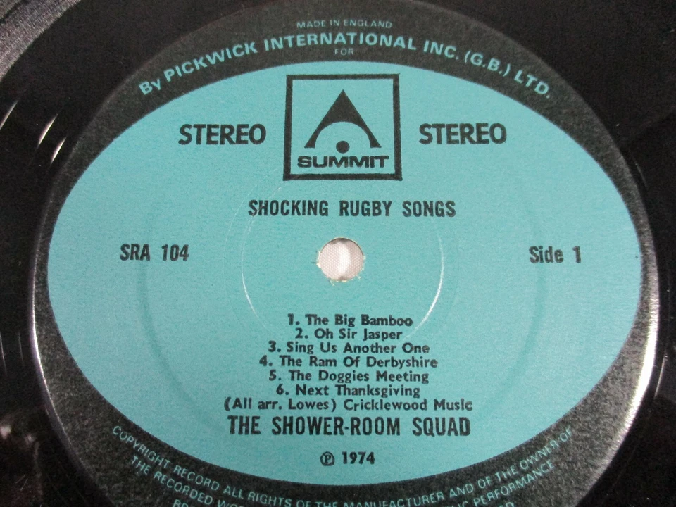 Shocking Rugby Songs Vol 3. The Shower-Room Squad 33RPM 1974 Summit Records - Image 4 of 4