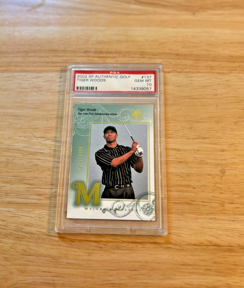 2002 SP Authentic Tiger Woods PSA 10 2949/3499 (Pop 17)!!