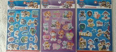 Paw Patrol Glitzer-Sticker (6 Bögen) [Chase, Rubble, Marshall, Zooma] NEU & OVP