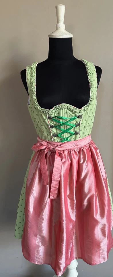 C&A👗🩳DIRNDL👗🩳LANDHAUS👗🩳GRÜN🩳👗SÜßE RÜSCHE🩳👗GR.40👗🩳BAUMWOLLE - Bild 2 von 4