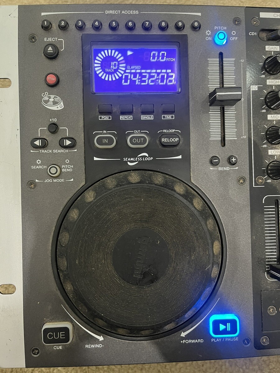 Gemini CDM-3700G Professional Dual CD Mixing Console For Parts Not