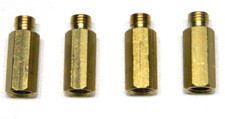 4 Pack Holley Carburetor Main Jet Extensions Screw In Style Brass 4150 4500 Carb