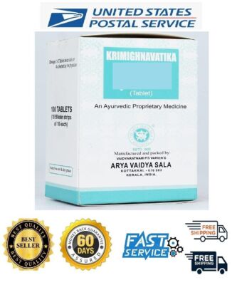 Krimighnavatika (100 Tablets) Arya Vaidya Sala Kottakkal Ayurveda